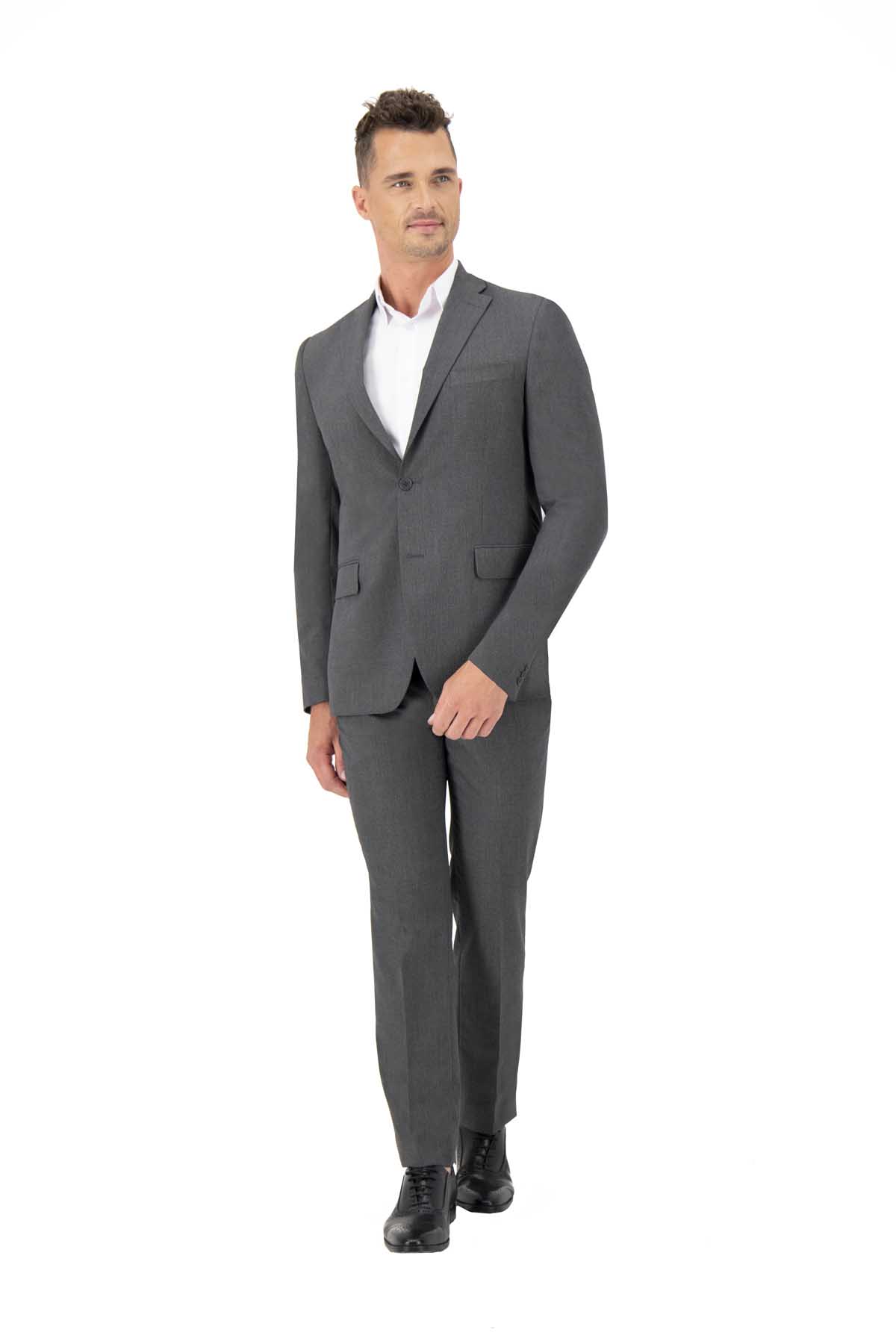 Trajes para hombre gris oxford clearance
