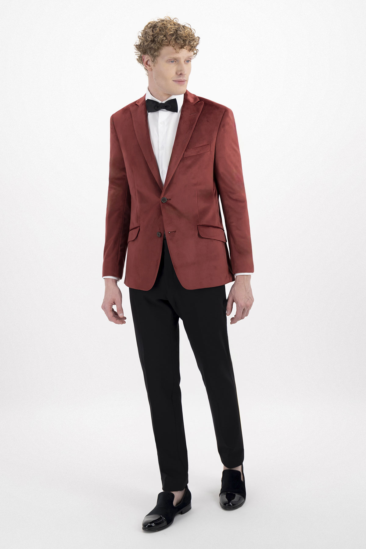 SACO VELVET CEREMONIA SLIM FIT LMENTAL image number 2