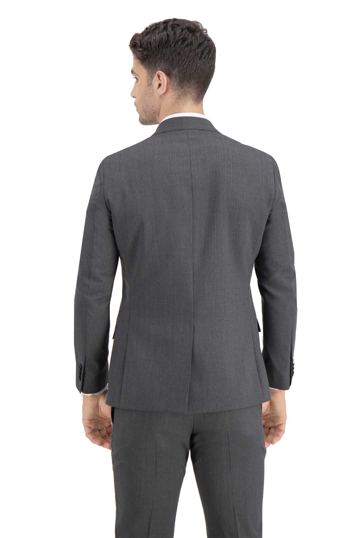 TRAJE GRIS OXFORD SLIM FIT LAMBERTI image number 3