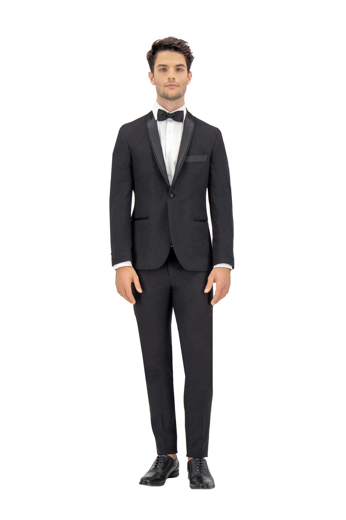 SMOKING NEGRO EXTRA SLIM FIT LMENTAL image number 0