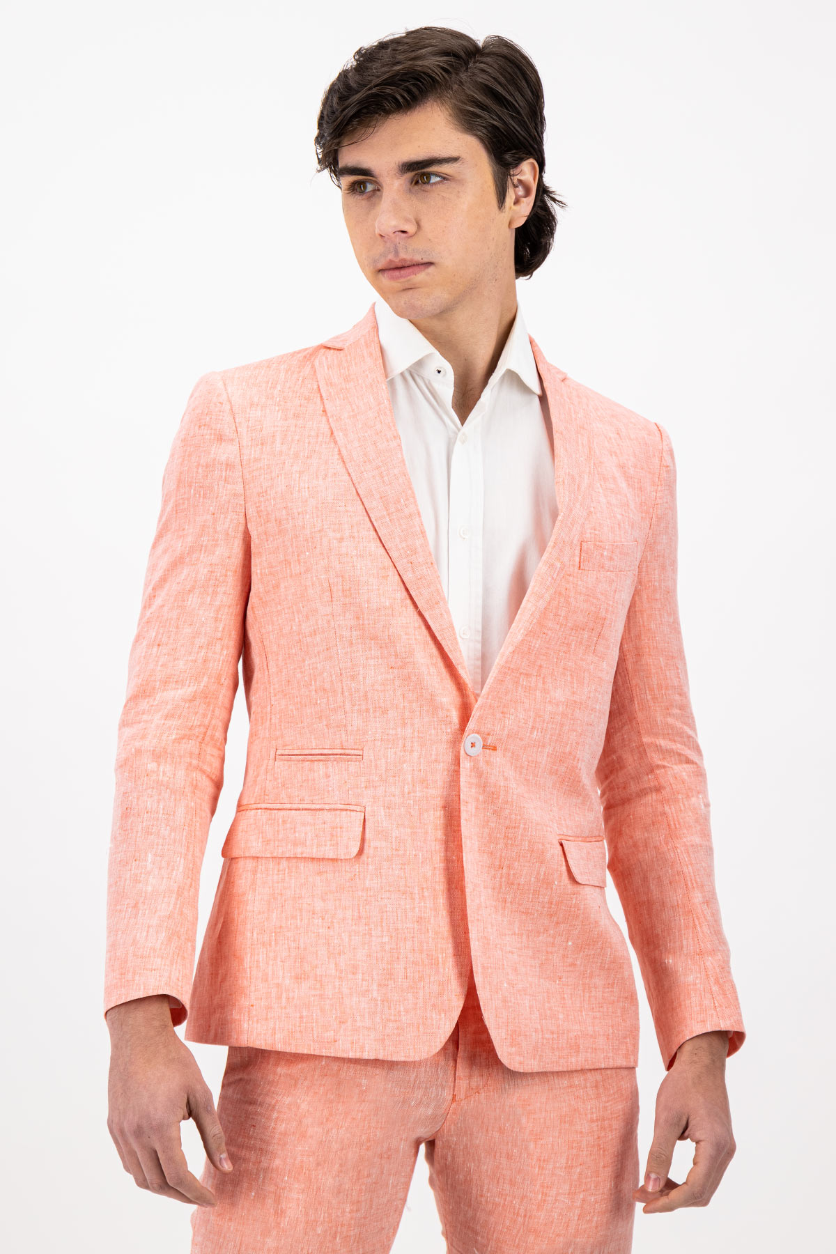 SACO SEPARATE SALMÓN SLIM FIT LMENTAL image number 1