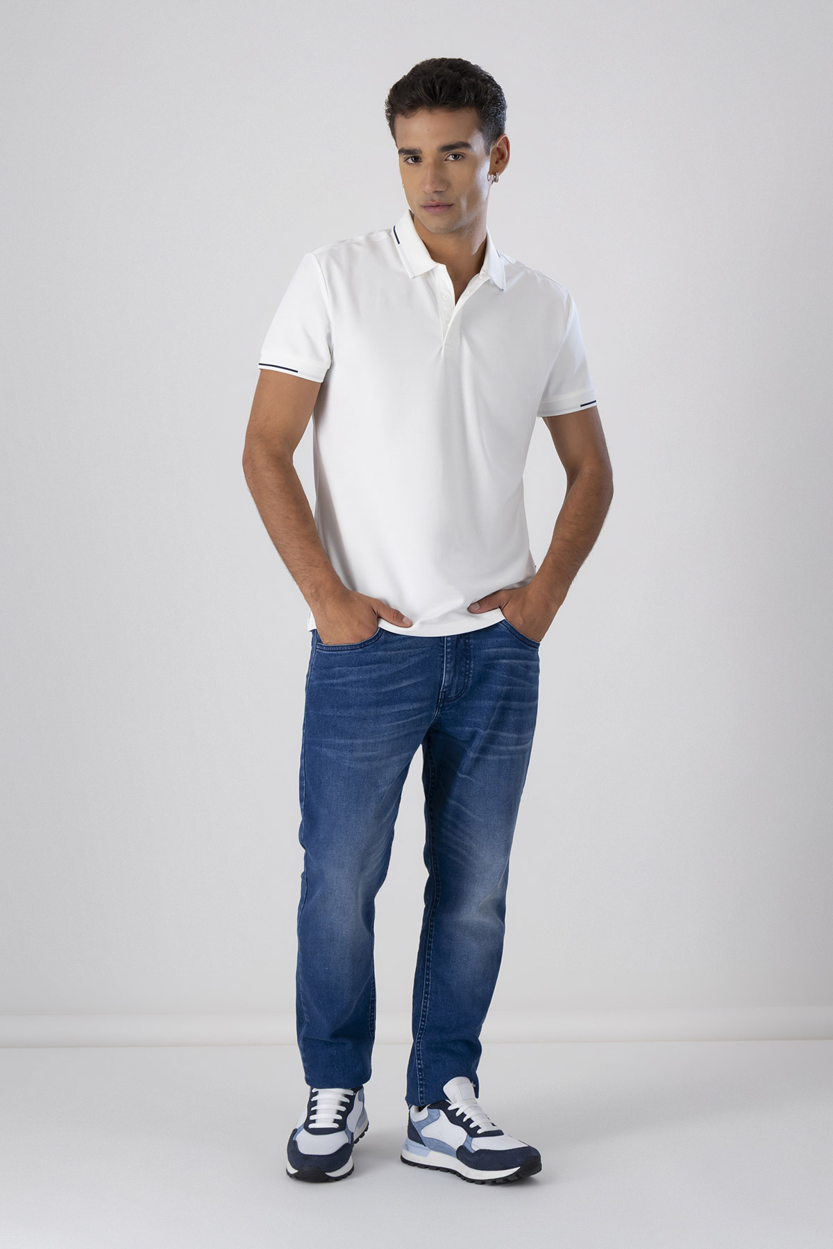 Playera Tipo Polo Move Slim Fit Lmental