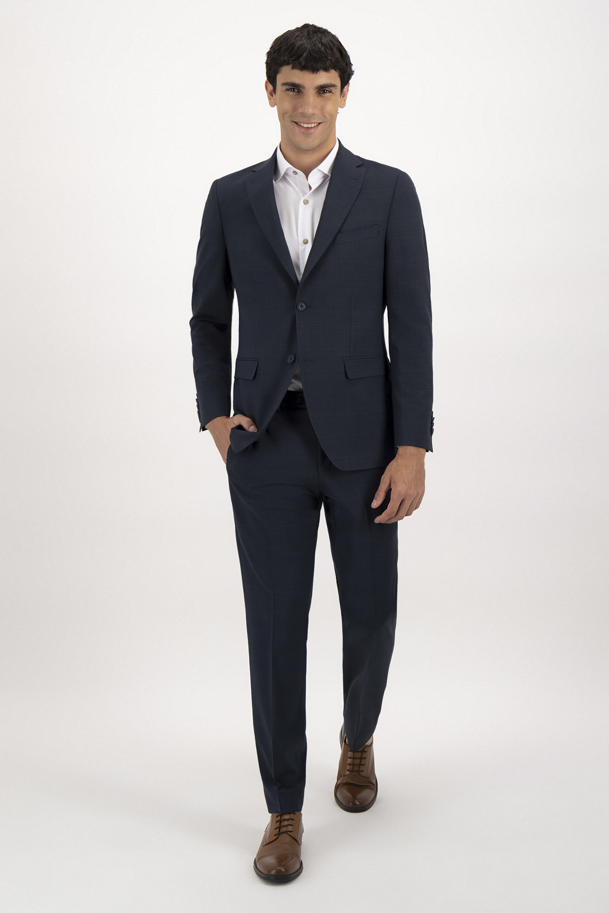 Traje Fresco Di Lana Slim Fit Lamberti