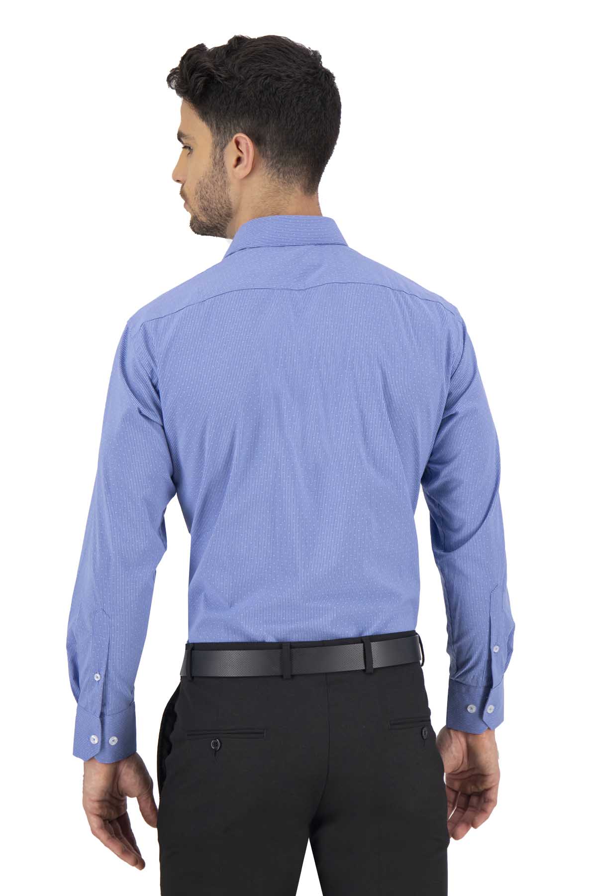 CAMISA VESTIR AZUL REY CONTEMPORARY FIT SONNETI UO image number 3